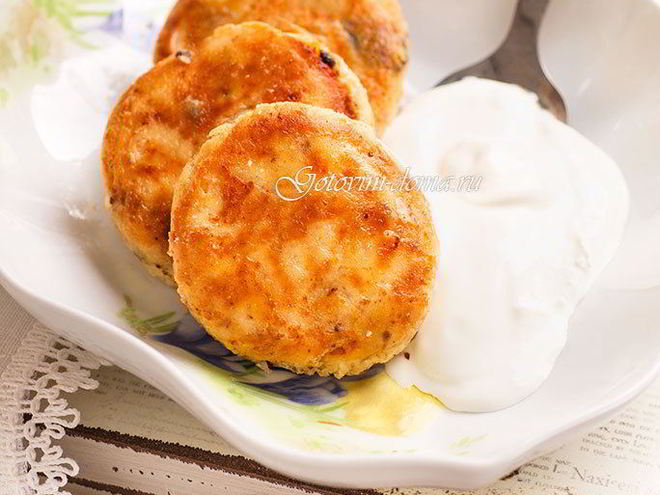 Рецепт сырников с овсяными хлопьями