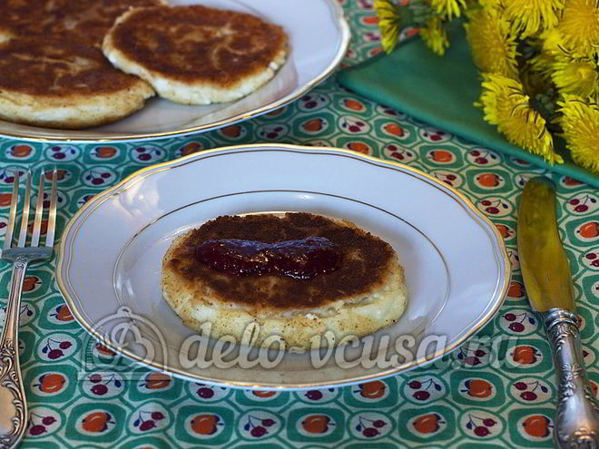 Рецепт сырников с вареньем