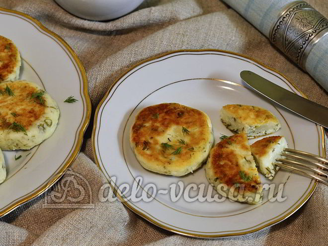 Рецепт сырников с зеленью