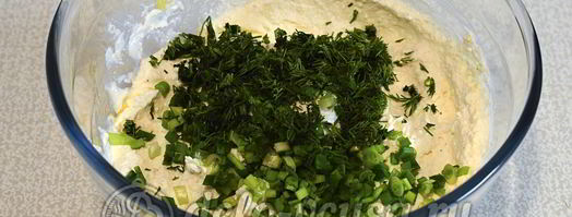 сырники с зеленью. Шаг 4