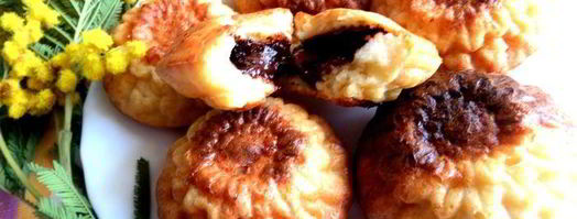 сырники в духовке с шоколадом. Шаг 13