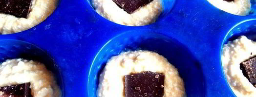 сырники в духовке с шоколадом. Шаг 8