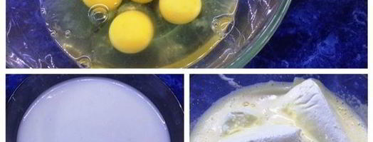 творожник с ягодной прослойкой и соленой карамелью. Шаг 3