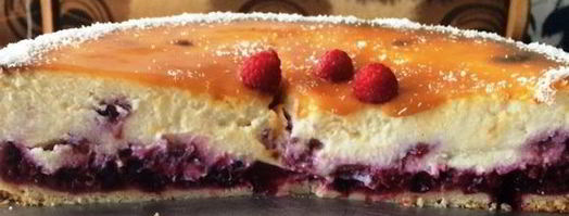 творожник с ягодной прослойкой и соленой карамелью. Шаг 7