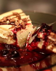 Творожник со взбитыми сливками и ванилью