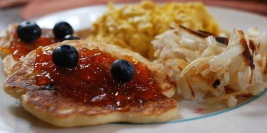 Творожники с голубикой