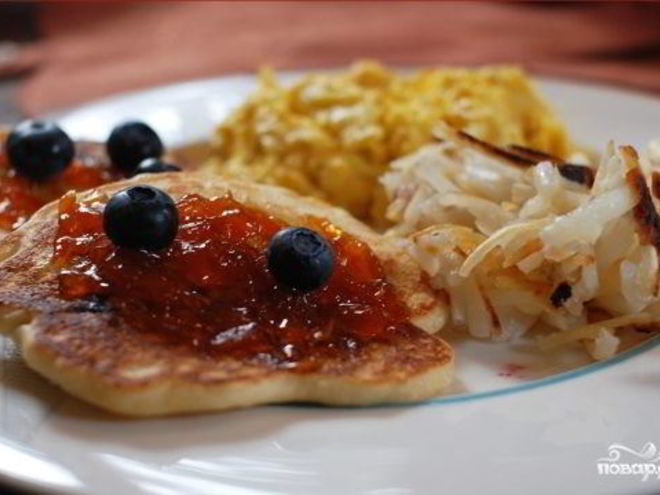 Рецепт творожников с голубикой