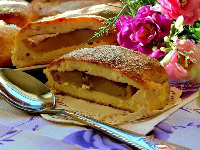 Рецепт творожников с яблоками