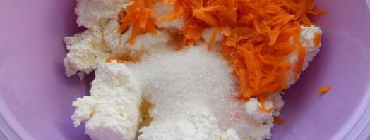 творожные сырники с тыквой и сливами. Шаг 2