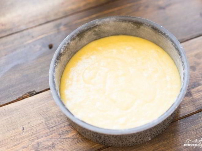 Рецепт бисквитна-сливочного тесто