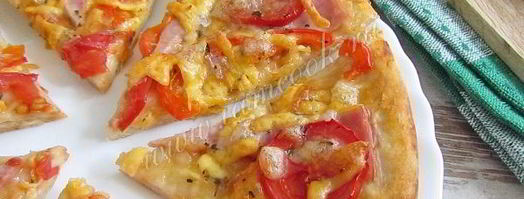 быстрое тесто для пиццы. Шаг 8