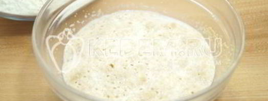 дрожжевое тесто для блинов. Шаг 2