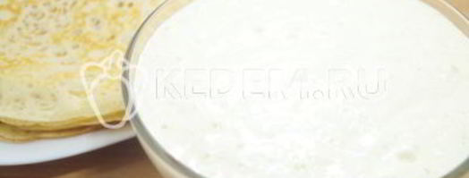 дрожжевое тесто для блинов. Шаг 8