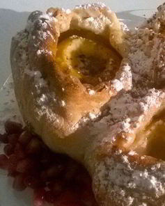 Дрожжевое тесто с яблоками