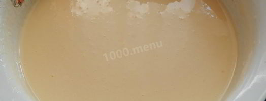 наливное тесто для пирога на кефире. Шаг 4