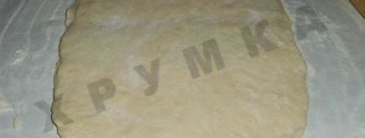 пресное тесто для пирожков и ватрушек на кефире без дрожжей. Шаг 2