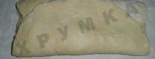 пресное тесто для пирожков и ватрушек на кефире без дрожжей. Шаг 4