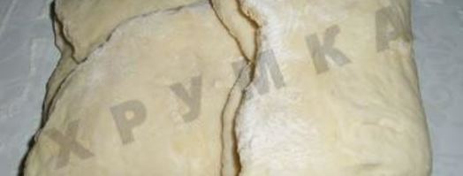 пресное тесто для пирожков и ватрушек на кефире без дрожжей. Шаг 5