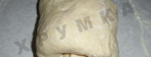 пресное тесто для пирожков и ватрушек на кефире без дрожжей. Шаг 6