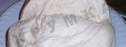 пресное тесто для пирожков и ватрушек на кефире без дрожжей. Шаг 9