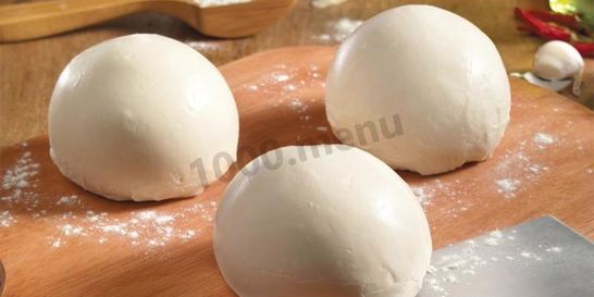 Пышное тесто для пиццы просто