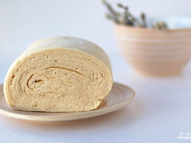 Рецепт слоеного бездрожжевого теста