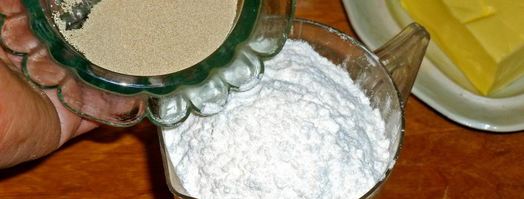 слоеное дрожжевое тесто с яблоками. Шаг 2