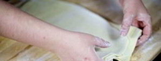 слоеное тесто на самсу. Шаг 11