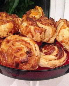 Слоеное тесто с творогом