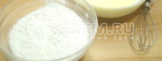 тесто для блинов на молоке. Шаг 3