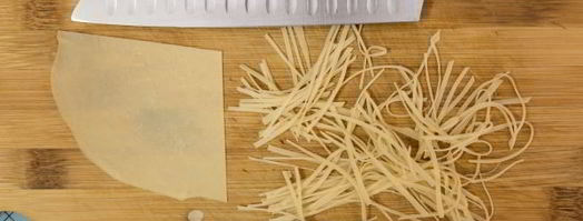 тесто для лапши на воде. Шаг 15