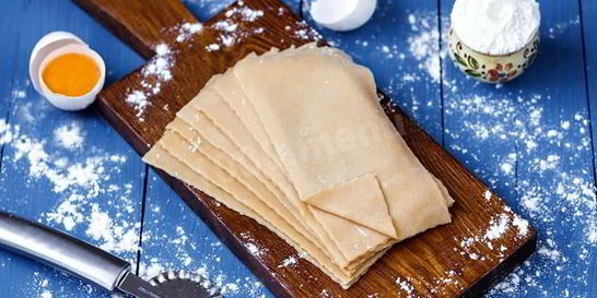 Тесто для листов лазаньи