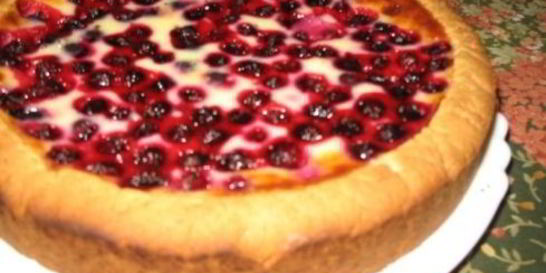 Тесто для пирога с ягодами