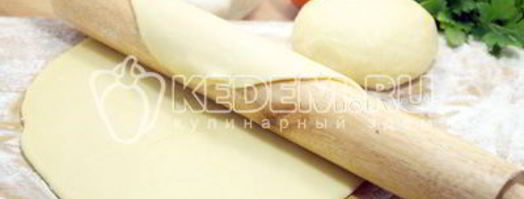 тесто для пиццы без дрожжей. Шаг 7