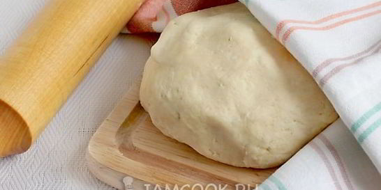 Творожное тесто без яиц