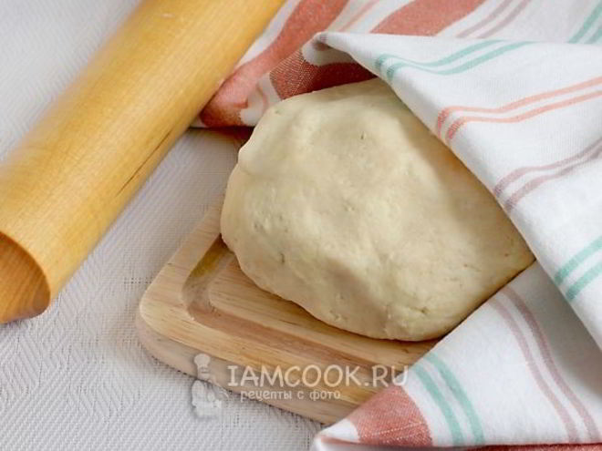 Рецепт творожного теста без яиц