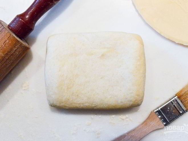 Рецепт замороженного бездрожжевого слоеного теста