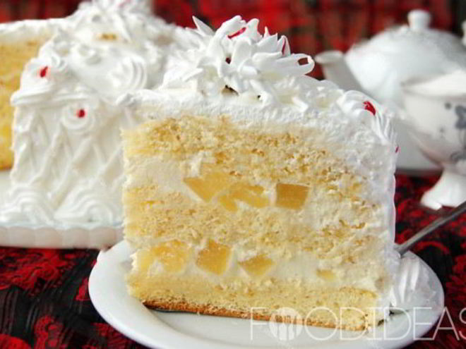 Рецепт ананасового торта