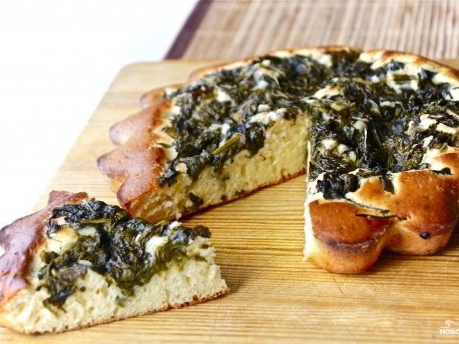 Рецепт бисквита на кефире с консервированным щавелем