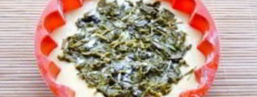 бисквит на кефире с консервированным щавелем. Шаг 4