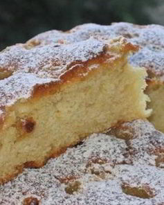 Бисквит с яблоками