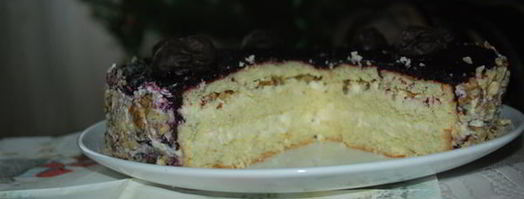 бисквитный торт мелодия. Шаг 13