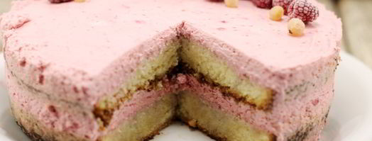 бисквитный торт с малиной. Шаг 13