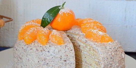 Блинный торт с шоколадом