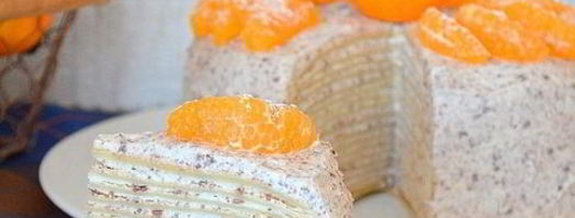 блинный торт с шоколадом. Шаг 9