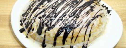 блинный торт со сгущенкой. Шаг 11