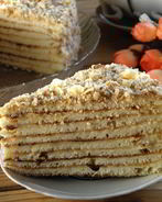 Быстрый торт на сковороде со сгущенкой