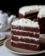 Черемуховый торт со сметанным кремом