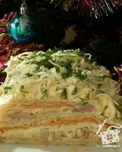 Чудесный закусочный наполеон