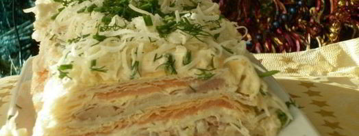 чудесный закусочный наполеон. Шаг 5